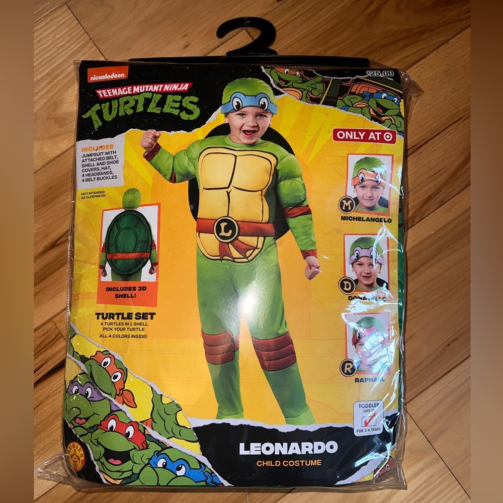 Ninja turtle halloween costume for toddler